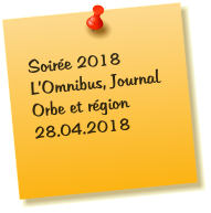 Soirée 2018L’Omnibus, Journal Orbe et région 28.04.2018